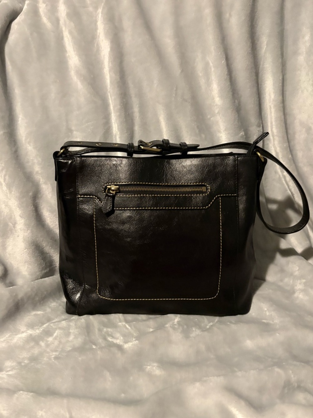 Vintage Etienne Aigner Black leather shoulder bag